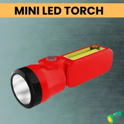 USB Rechargeable LED Torch Light with COBB Light With 1200mAh Battery LifeR270 Torch-image-33