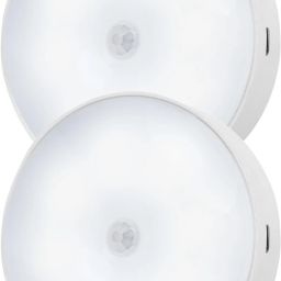Litverse Wireless Motion Sensor Lights Body deduct LED Night Light,USB Rechargeable-02PCS Motion Sensor Light-11