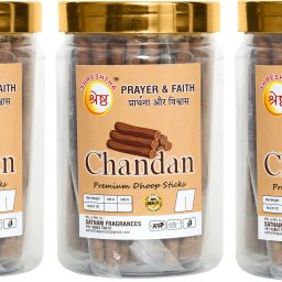 PREMIUM SANDALWOOD CHANDAN DRY DHOOP INCENSE STICKS (200GMSX3) 400GMS JAR SANDAL, SANDALWOOD, CHANDAN-image-44