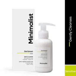 minimalist Gentle Cleanser 6% Oat Extract For Sensitive Skin | Hydrating | Sulphate Free | Non-Drying | Non-Irritant |With Hyaluronic Acid Face Wash-picture-0