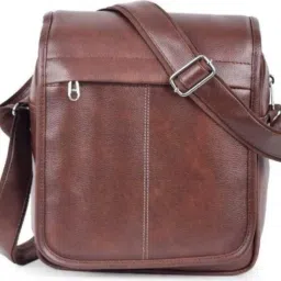 Brown Men & Women Sling Bag UNISEX SLING FLAP_BROWN-image-85