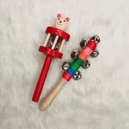 Wooden Bell Rattle Combo Rattle-10