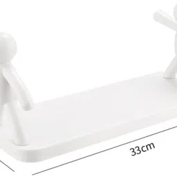 Multipurpose Wall Mount Self Adhesive Floating Shelf NRS8.1445 Plastic Wall Shelf-15