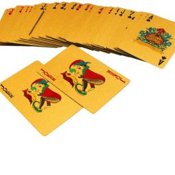 Best One Gold Plated Cards with Wooden Box and Certificate 100 Dollar-image-30