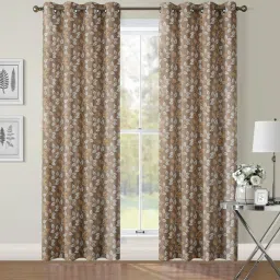 152 cm (5 ft) Polyester Semi Transparent Window Curtain (Pack Of 2)-image-4
