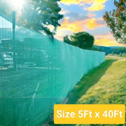 Green Shade Net(5 x 40 ft), 50% Sunlight Blocking Multipurpose For Gardening Portable Green House-picture-13