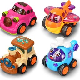 Unbreakable Pull Back Vehicles Combo Of 4(Random Color-Design)-23