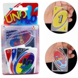 UNO H2O Waterproof Clear Card Game - Durable, Spillproof Fun for Family & Kids-16