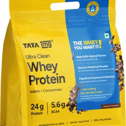 tata 1mg Ultra Clean Whey Protein Isolate + Concentrate|24g Protein|Lab-Tested|28 sachets Whey Protein-picture-38