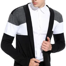 Men Colorblock Black Sweater-image-25