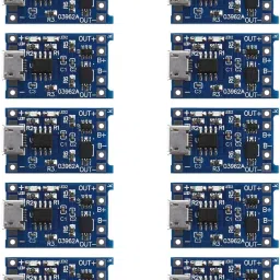 10Pcs TP4056 5V 1A 18650 Lithium Battery Charger Charging Board Module Micro USB Interface Electronic Components Electronic Hobby Kit-3