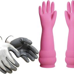 Long Hand Rubber Gloves for Cleaning, Gardening, Anti Cut & Heat Resistant K9 Running Gloves-picture-36