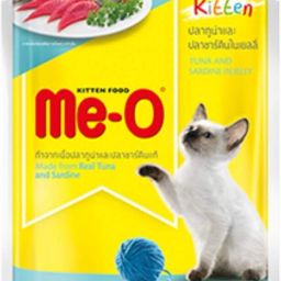 ME-O TUNA WITH SARDINE IN JELLY KITTEN Fish 0.8 kg (12x0.07 kg) Wet New Born Cat Food-image-20