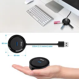 FKU XL 6032 4Port USB Hub 3.0 Data Hub with 4ft Extension Cable High Speed USB Hub USB Adapter image 4