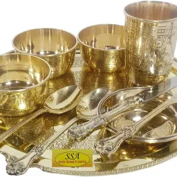 Pack of 10 Brass Dinner Set-12