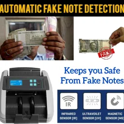 DRMS STORE 2070 Cash/Money Counting Machine With Fake Note Detection (Lcd Display) Note Counting Machine image 2