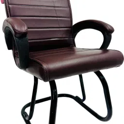 Ergonomic iron frame Chair Comfort Perfect For Office Study Chair with arm Rest Leatherette Office Arm Chair-image-38