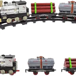 bestie toys Classic Train Play Set Power High Speed Train Railway Track Set image 2