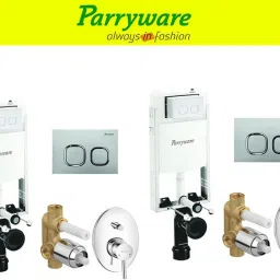 Half Frame Concealed Cistern, with divater body upper part set of 2 pic 259 Dual Flush Tank-picture-3