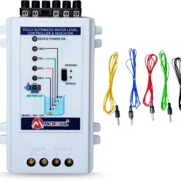 MICROTAIL Automatic Water Level Controller, 4 Level Indicator, 5 Sensors, 20A Capacity Wired Sensor Security System-31