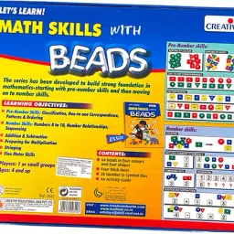 creatives Math Skills with Beads- Learn Counting, Sorting, Colours & Shapes Ages 4 & Up image 3