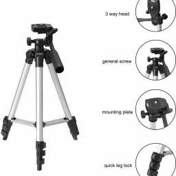 SANNO WORLD 3110 Tripod Stand With 3-Way Head Tripod for Digital Camera DV Camcorder, Tripod, Tripod Ball Head, Tripod Bracket, Tripod Clamp, Tripod Kit image 2