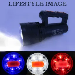 renmax Super Bright LED Searchlight 3km Range 500W High/Low/Blinker & Tail Light Torch image 5