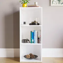 Nova 3 Tier Bookcase / Showcase / Kitchen Storage / Kids Storage Racks Engineered Wood Open Book Shelf-image-70