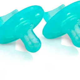 Baby Soother cum Pacifier, 100% Food Grade Silicone, 3 Months+, Green, Pack of 2 Teether-13