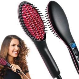 HMA Enterprise Simply Straightener Hair Brush, Straightening Machine Simply Hair Straightner Hair Straightener Brush-image-1
