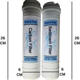 pure & fine by pure & fine Inline Sediment Filter and Inline Carbon Block Filter with 4 Elbow Solid Filter Cartridge image 4