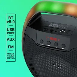 ZEBRONICS Zeb-PSPK 3(Sound feast 60)with v5.0, 6 RGB Modes, 20hrs playback time 10 W Bluetooth Speaker image 4