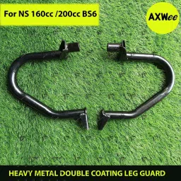 HEAVY METAL DOUBLE COATING LEG GUARD NS160/NS200 ( BS6) Bike Crash Guard-image-63
