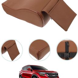 Universal Brown Arm Pain Releif Armrest/Handrest With Phone Holder For Car-246 Car Armrest Cover-image-95