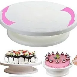 cake turntable rotating cake stand Plastic Cake Server-16