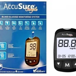 accusure Simple Glucometer With 25 Strips Glucometer image 5
