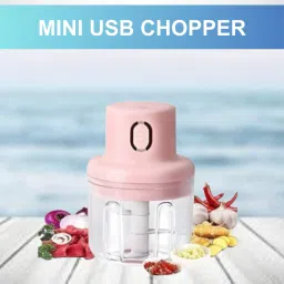 Chopper (Electric Rechargeable Chopper) for Kitchen Vegetable Garlic Onion A94 Electric Vegetable & Fruit Chopper-image-96