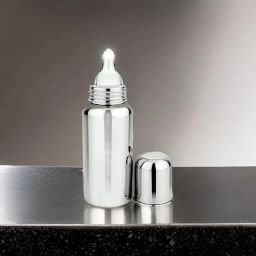 Baby Feeding Bottle, Milk bottle for kids, baby bottle-250 ml(Silver)baby - 250 ml-image-98