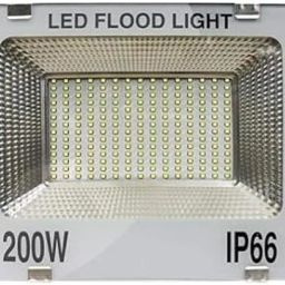200 wattIP66/65 (White Glass) led Flood Light Outdoor Waterproof Outdoor Lights Colour White Light-200 watt (Pack of 1) Flood Light Outdoor Lamp-image-1