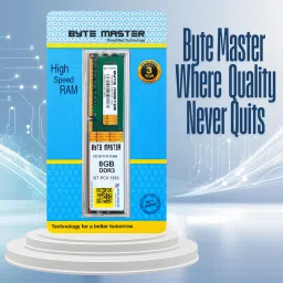 BYTE MASTER DDR3 DDR3 8 GB PC (1333 Mhz Perfect for Gamers Content Creators Designers Developers pack of 2) image 3