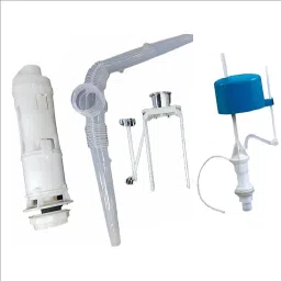 Toilet Fitting Siphon and push Button For Cascade Toilet Fiting (Complete Set) Flush Tank Lever-19