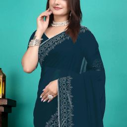 Embellished Bollywood Georgette Saree-18