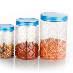 serenity Plastic Cookie Jar - 350 ml, 650 ml, 1200 ml image 3