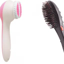 Zooper 451 5 IN 1 Beauty Face Massager With Vibrator Magnetic Hair Brush Personal Care Appliance Combo-image-7