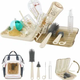 Bottle Brush Set | 6-in-1 Baby Travel Kit | Bottle Brush, Rack & Storage Box-picture-28