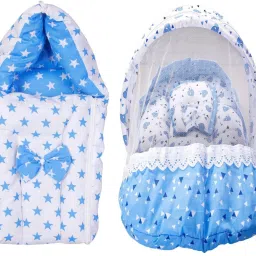 Baby Mattress with Mosquito Net/Sleeping Bed & Sleeping Bag/Carry Bag Combo Sleeping Bag-image-10