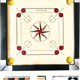 Small Size for Kids 20-20 Inch 2 Set coins, Strikers, Powder 3 cm Carrom Board-picture-31