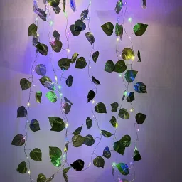 2 Artificial Indoor Outdoor Decoration Leaves With 2 Led String Light Artificial Plant-image-22