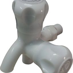 Fancy Pvc bib cock 2 in 1 water tap two way faucet bib tap Water Tap Two Way Faucet pack of 1 Bib Tap Faucet-image-3