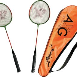 Thrasher Badminton Rackets Set Of 2 With Cover Multicolor Strung Badminton Racquet-image-45